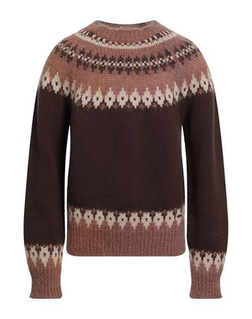 Man Turtleneck Dark brown Size XL Virgin Wool, Mohair wool, Polyamide, Wool