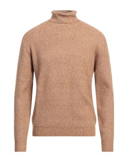 Man Turtleneck Sand Size XXL Polyester, Acrylic, Elastane