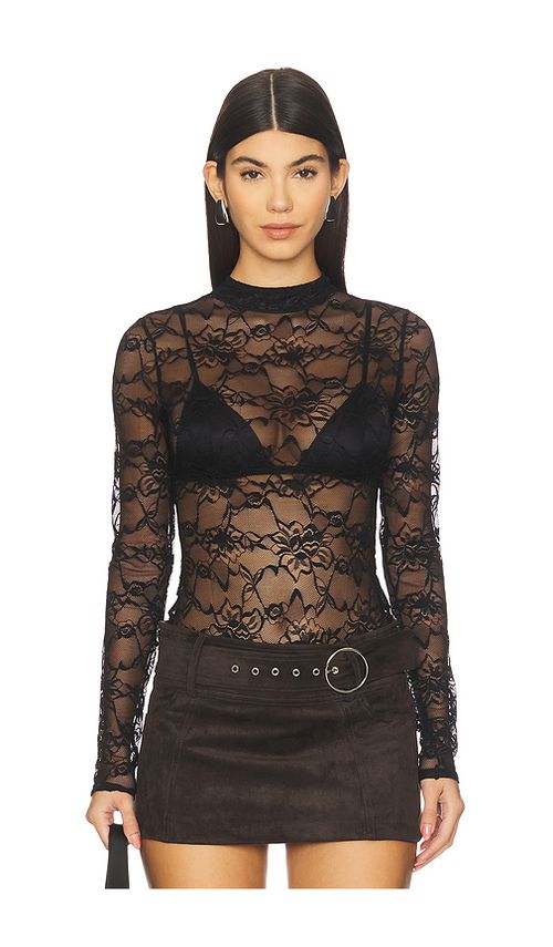 OW Collection BODY EN DENTELLE LYDIA en Black. L. Also en M