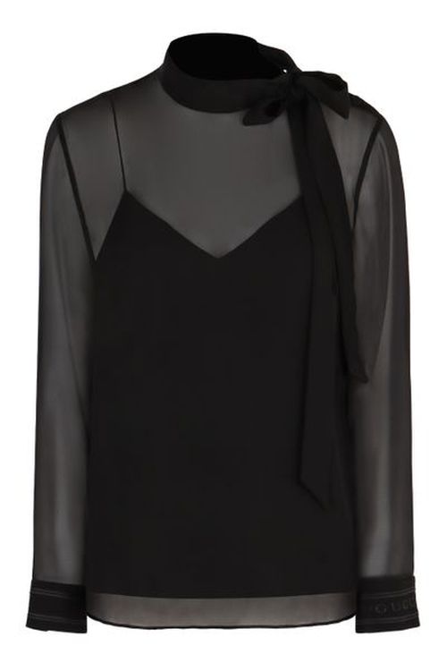 Gucci Layered Sheer Detailed Blouse