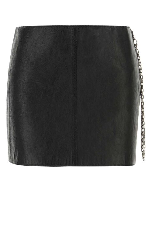 Leather Skirt — Black