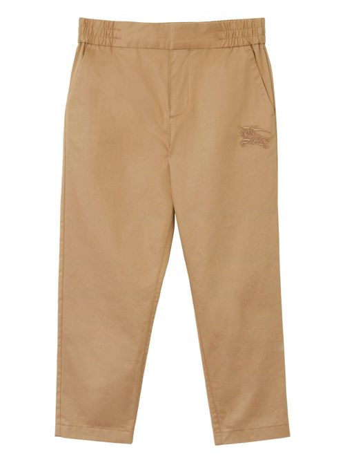 EKD-motif cotton-twill trousers - Neutrals