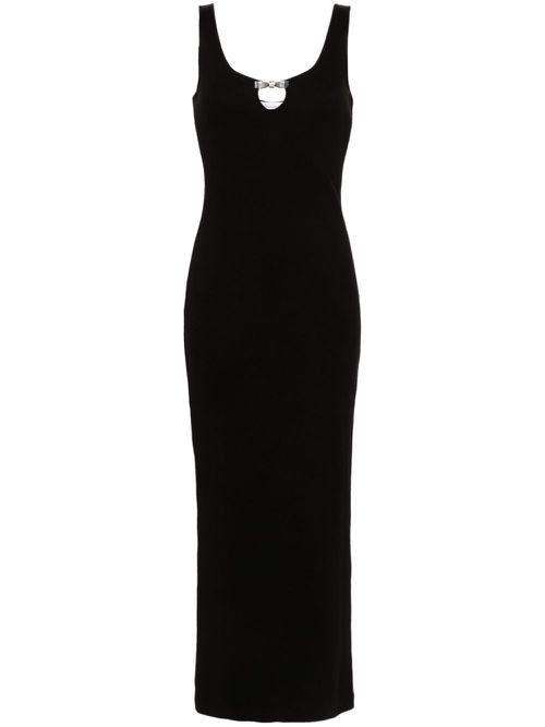 Bow-detailed maxi dress - Black