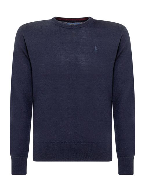 Blue Solid Sweater