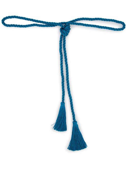Olivina tasselled rope belt - Blue
