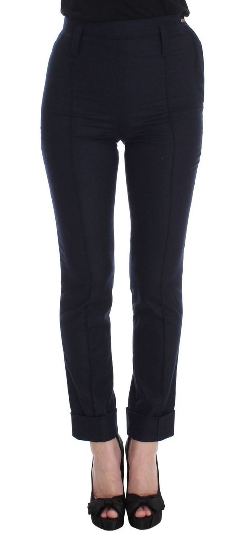 Virgin Wool Trouser — Blue