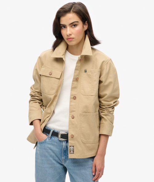 Superdry Women's Embroidered Chore Jacket Green