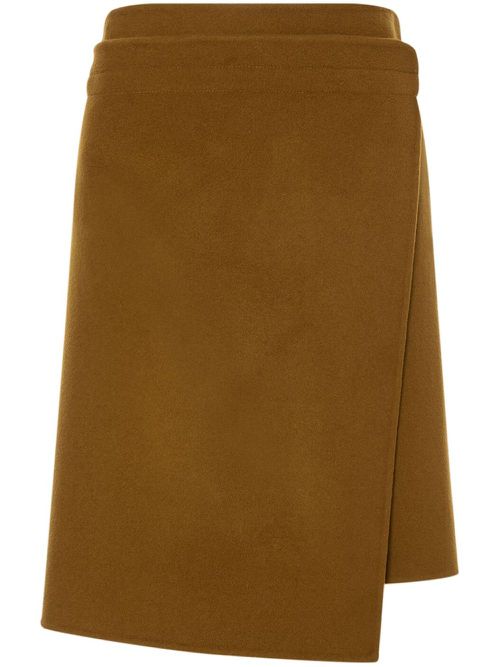 A-line wrap skirt - Brown