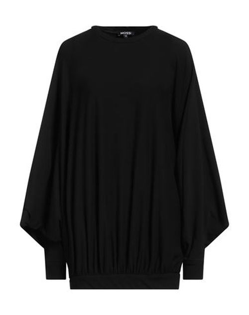 Woman Sweatshirt Black Size M Modal, Milk protein fiber, Cotton, Elastane