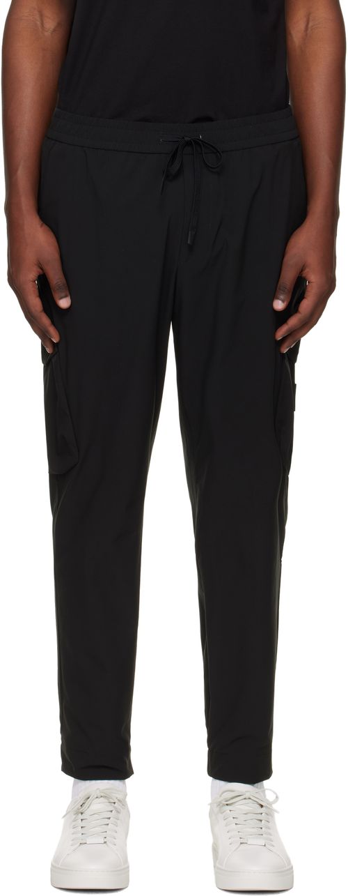 Black Tapered-Fit Cargo Pants