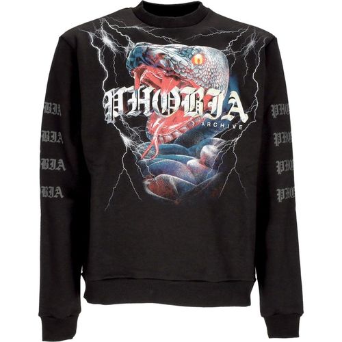 Men's Lightweight Crewneck Sweatshirt Snake Crewneck Black