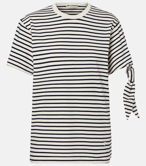 Striped cotton jersey T-shirt