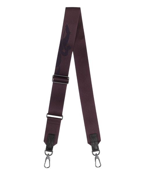 Logo-printed adjustable shoulder strap - Brown