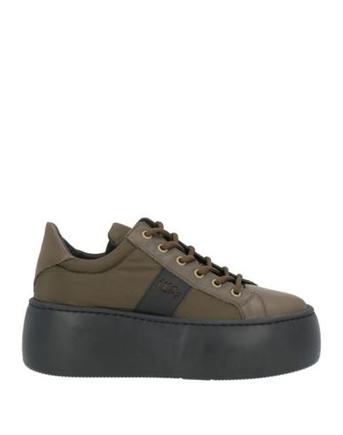 Woman Sneakers Military green Size 7 Textile fibers