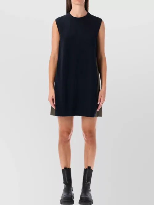 Sacai - mini dress with pleated back design