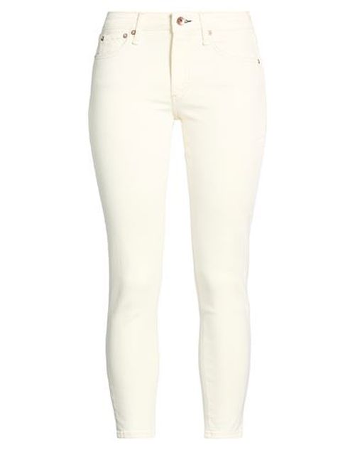 Woman Jeans Ivory Size 25 Organic cotton, Lyocell, Polyester, Elastane