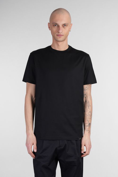 B134 Basic T-shirt In Black Cotton