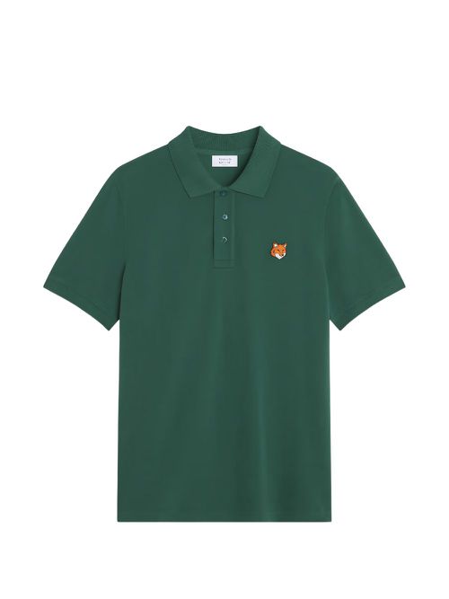 Maison Kitsuné Bottle Green Fox Head Regularfit Polo Shirt