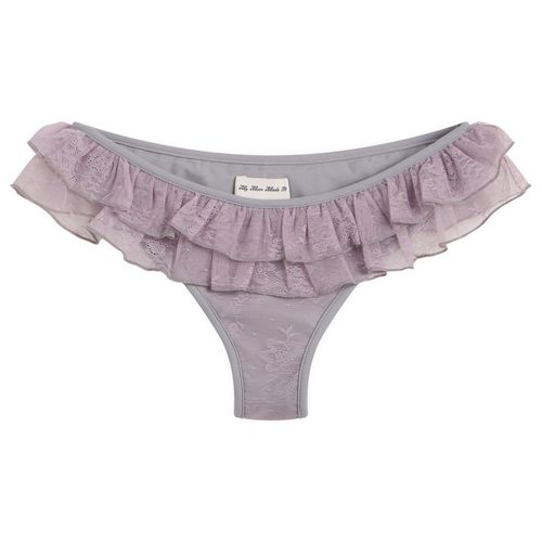 Women's Lace Frill Bikini Bottom Wisteria