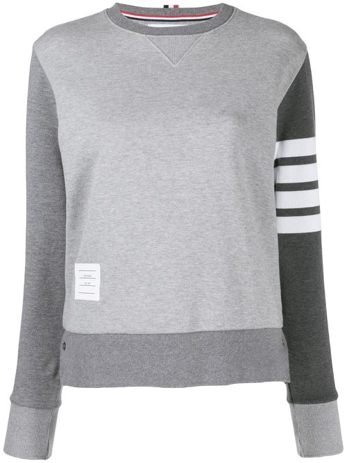 4-Bar loopback crew neck sweatshirt - Grey