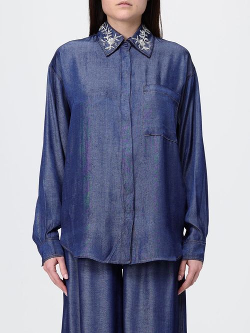 Shirt Woman color Denim