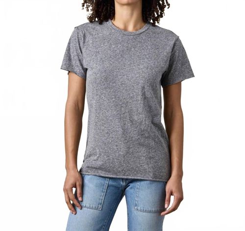 Moore Relaxed Jersey Tee In Charcoal Heather Grey
