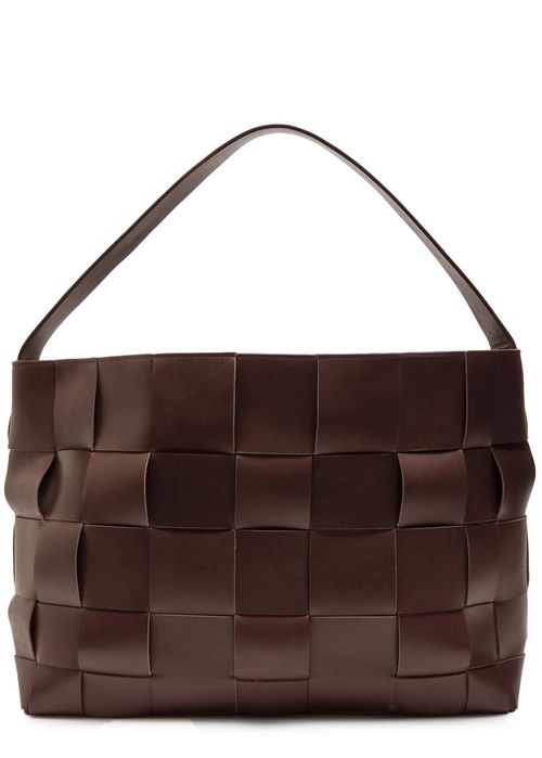 ST. Agni Woven Large Leather Tote