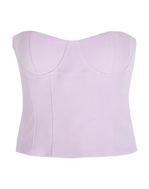 Bustier Corset Top Woman Top Lilac Size 10 Polyester, Elastane