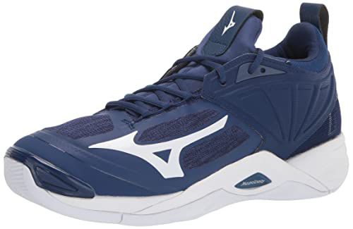 Mizuno Women's Wave Momentum 2 | Women's Indoor Volleyball Shoe | Black/Silver | US Women's