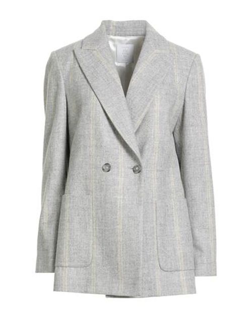 Platinum Woman Blazer Light grey Size 6 Alpaca wool, Wool, Polyamide