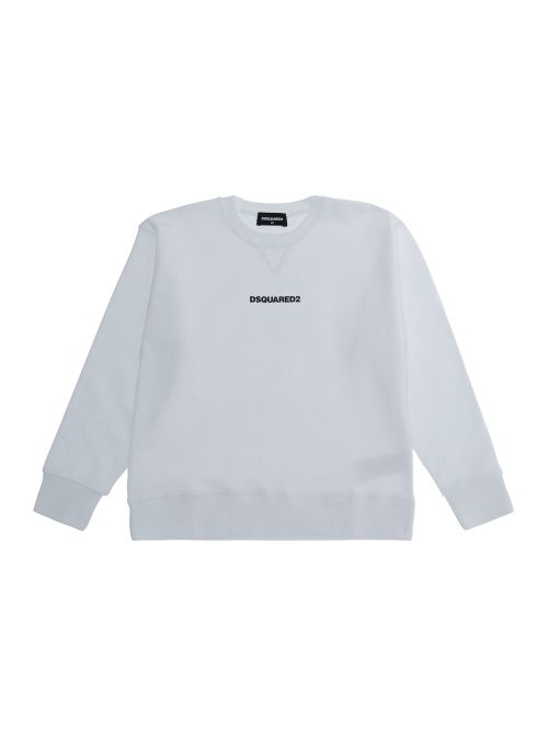 Logo-Embroidered Cotton Sweatshirt — White