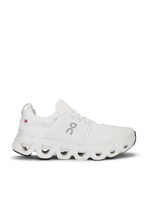 On Cloudswift 4 in White & White - White.  9.5 also in 10.5, 11, 11.5, 12.5, 13, 8