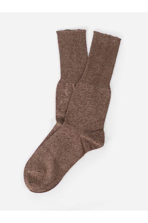 Zokki-Woven Cotton Socks — Brown