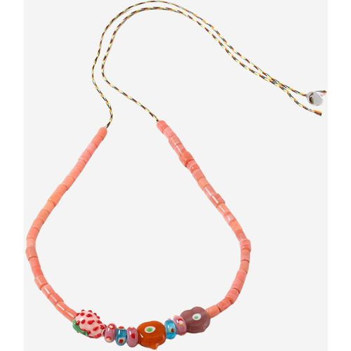 Collier Sorbet Island avec perles de verre assortie