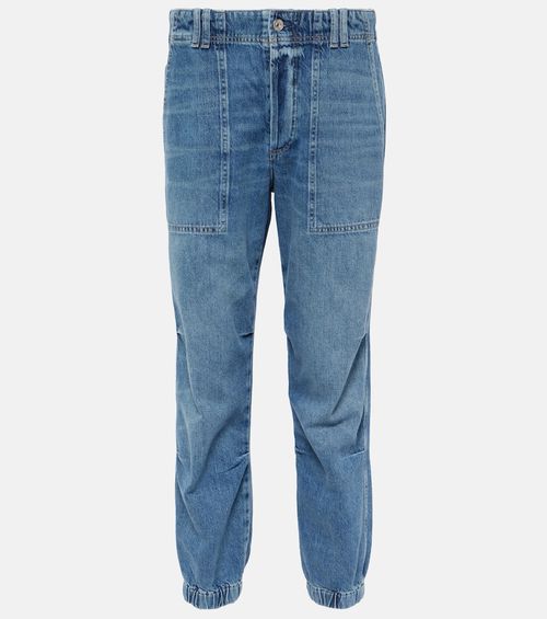 Agni mid-rise twill tapered pants