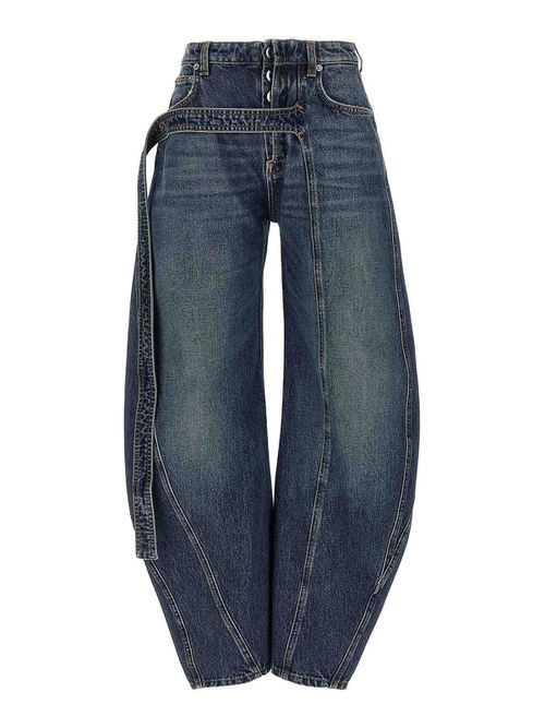 The Blue Denim Strap Jeans