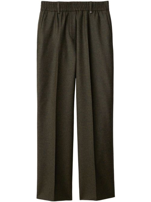 Wool tailored trousers - Green