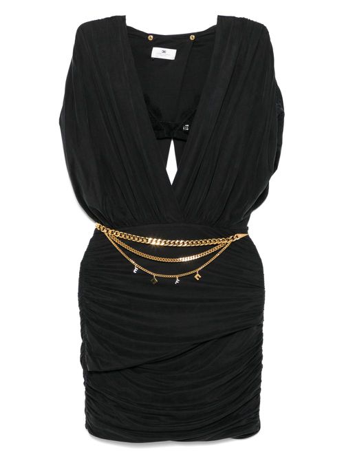 Elisabetta Franchi cut-out mini dress - Black