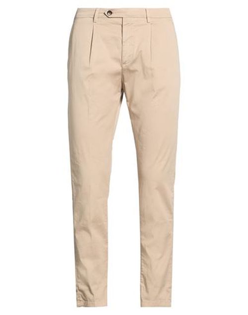 Man Pants Beige Size 40 Cotton, Elastane