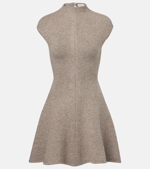 Cashmere-blend minidress