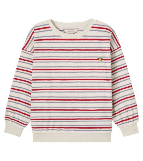Konges Sløjd Itty striped cotton-blend terry sweatshirt