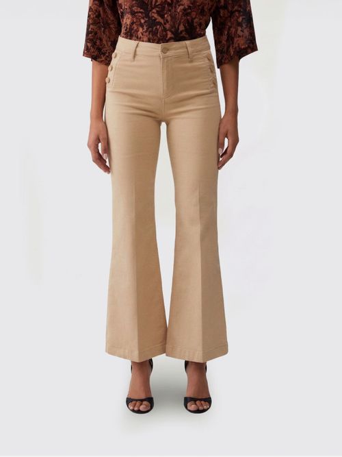 Pants Woman color Cream