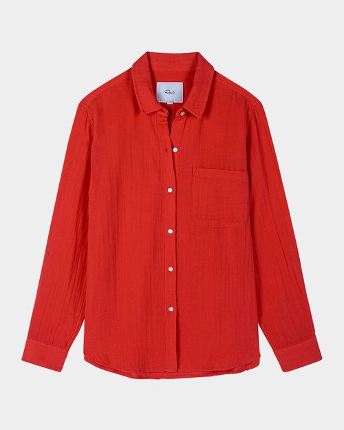 Ellis Gauze Button-Front Shirt