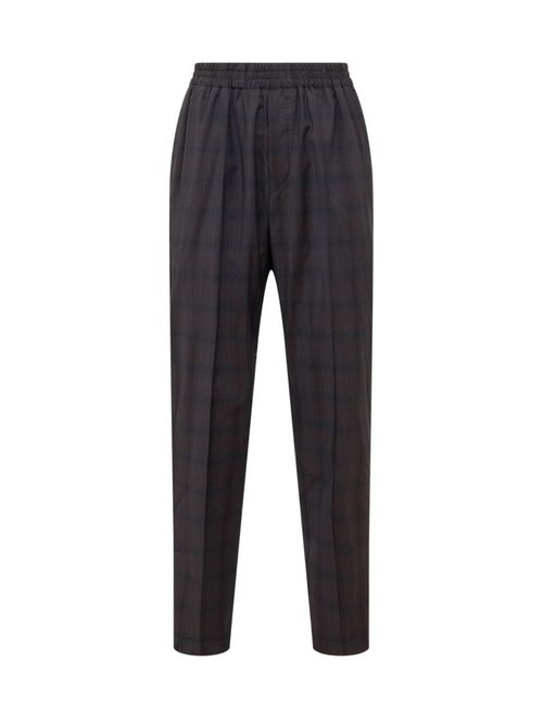 Black Relaxed Flat Front Pants