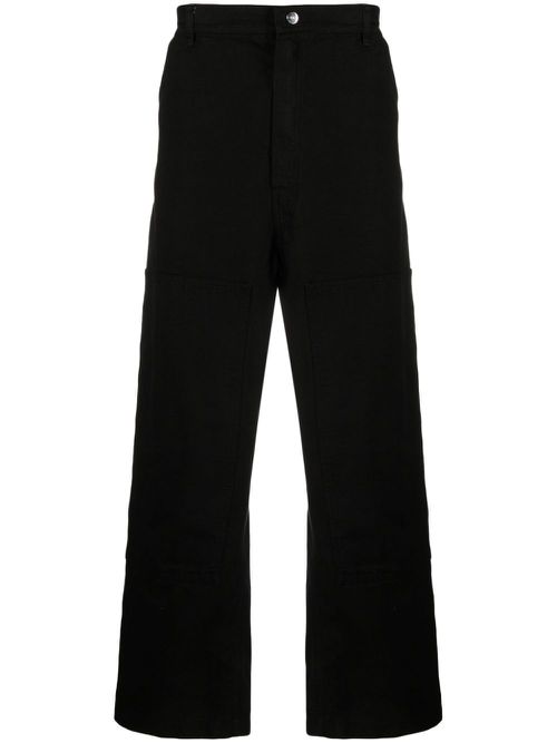 Ranch side snap-fastening trousers - Black