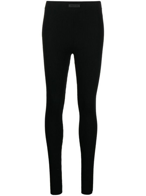 Essentials ribbed leggings - Black