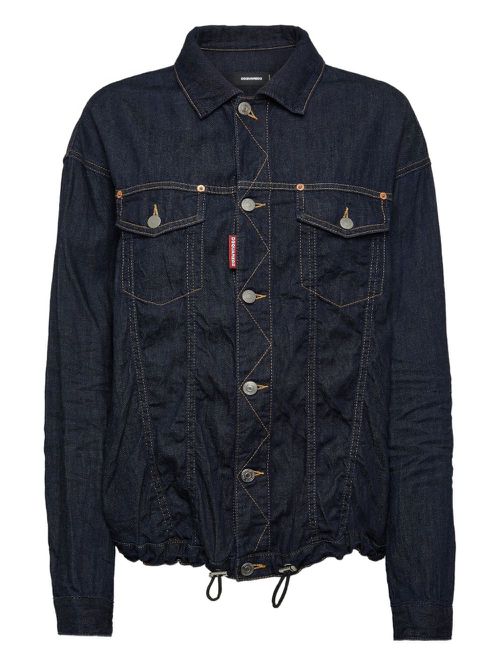 DSQUARED2 logo-tag shirt - Blue
