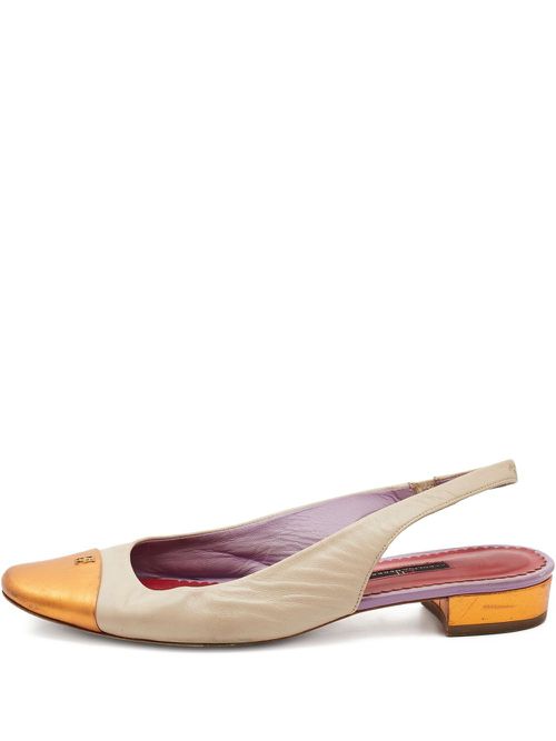 Slingback flat pumps - Neutrals