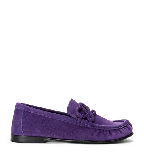 Suede Double L Loafers