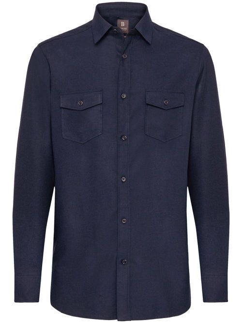 Technical-fabric shirt - Blue